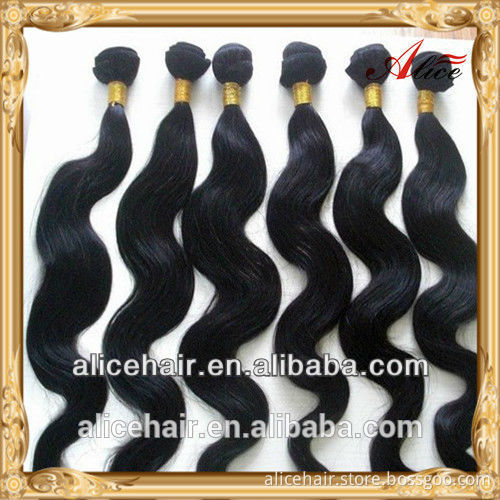 Wholesle price 100g human hair weave indian hair